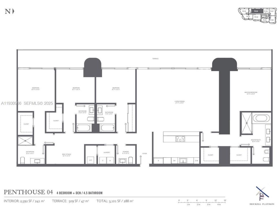 На продажу: $4,000,000 (4 спален, 4 ванн, 2418 Квадратных фут)