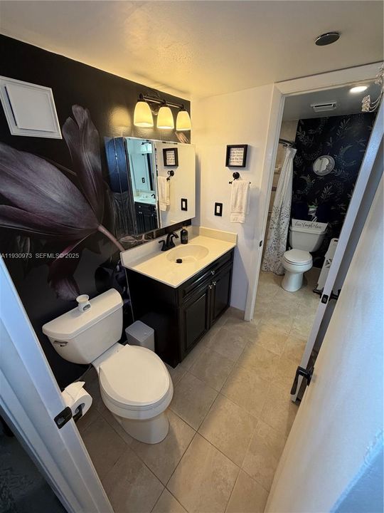 Guest bathroom connection