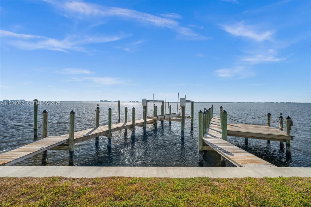 2 boat docks and a lift!