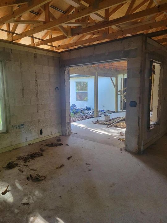 Dining room kitchen area
