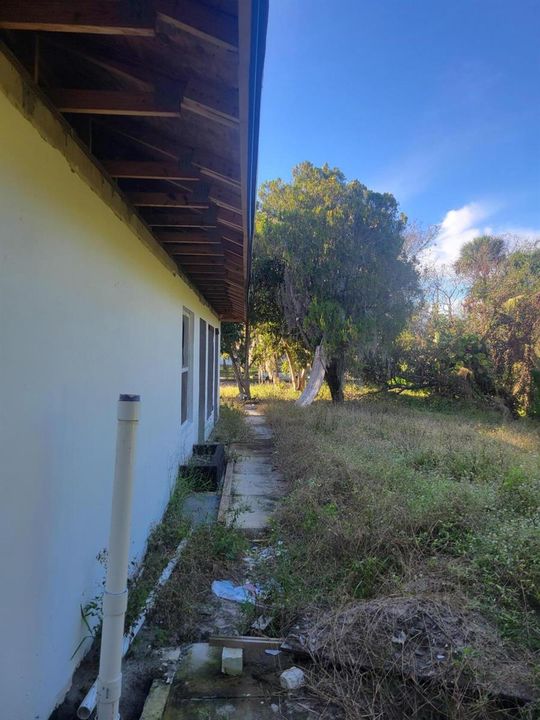 Rear looking towards Palm road
