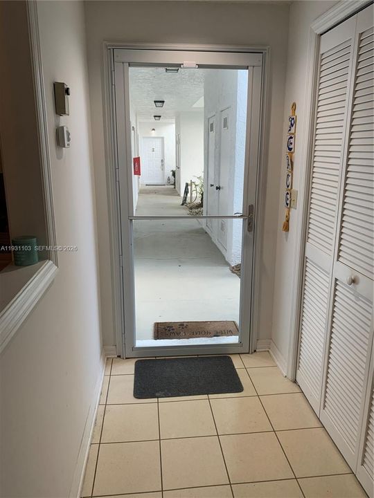 Front Entry with Glass Storm Door