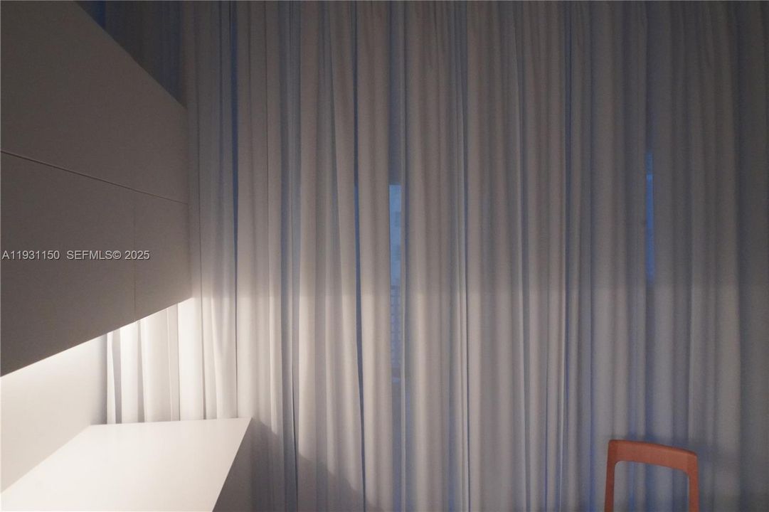 Nightime ambiance in kitchen.