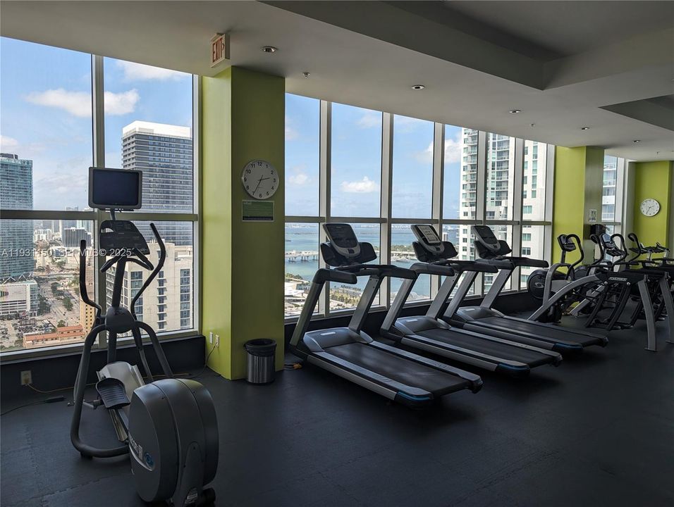 Workout to beautiful views of Miami.