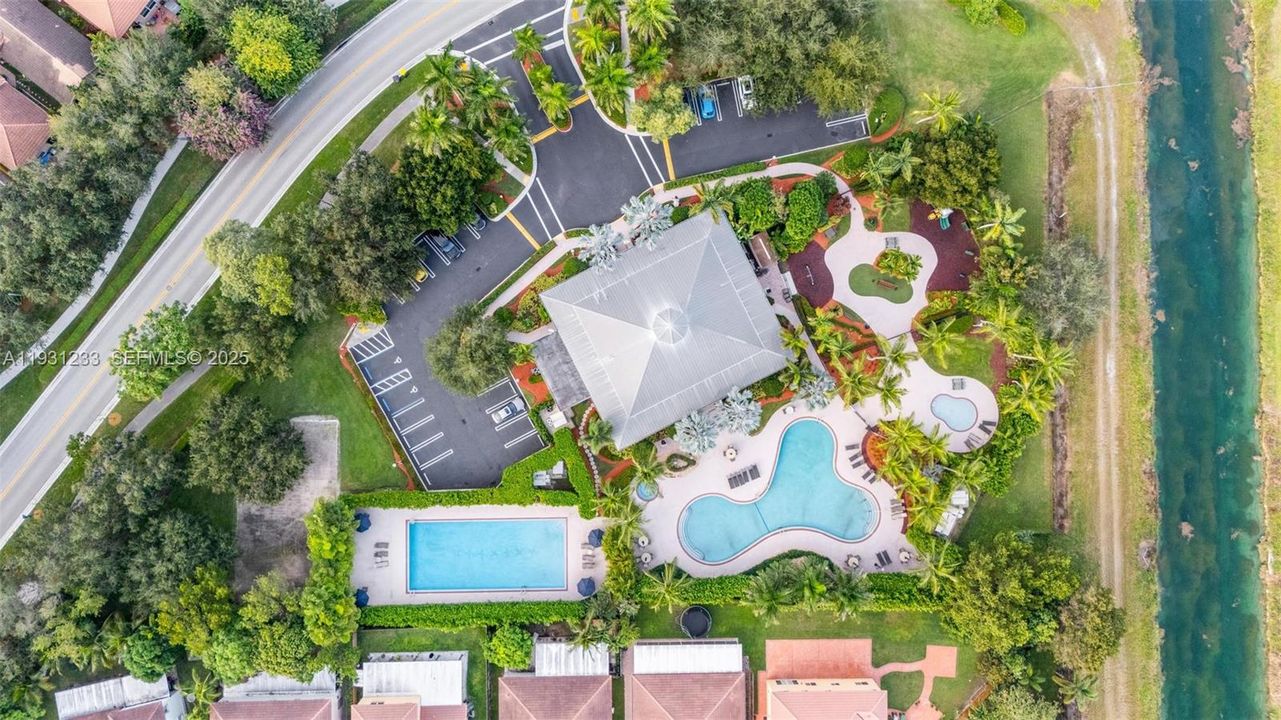 Community Clubhouse and pool areas