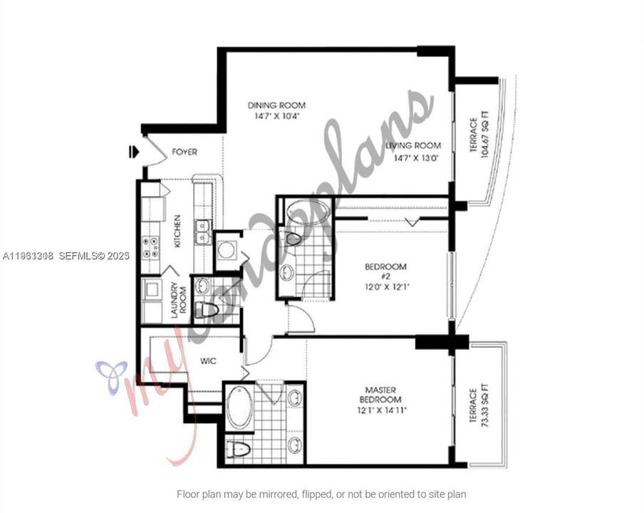 出租: $4,350 (2 贝兹, 2 浴室, 1335 平方英尺)