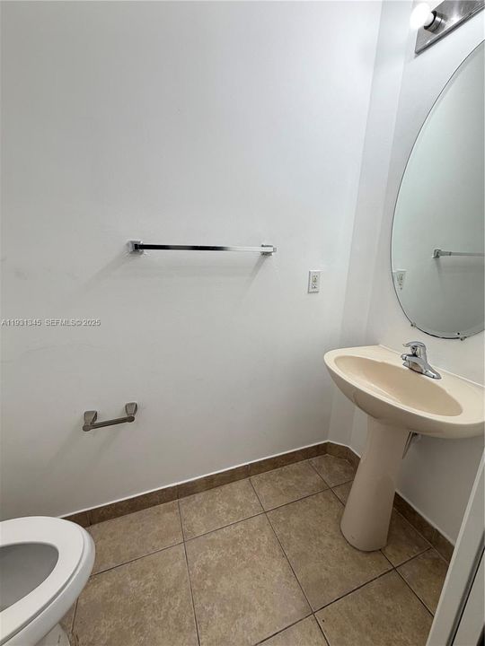 first floor half bathroom