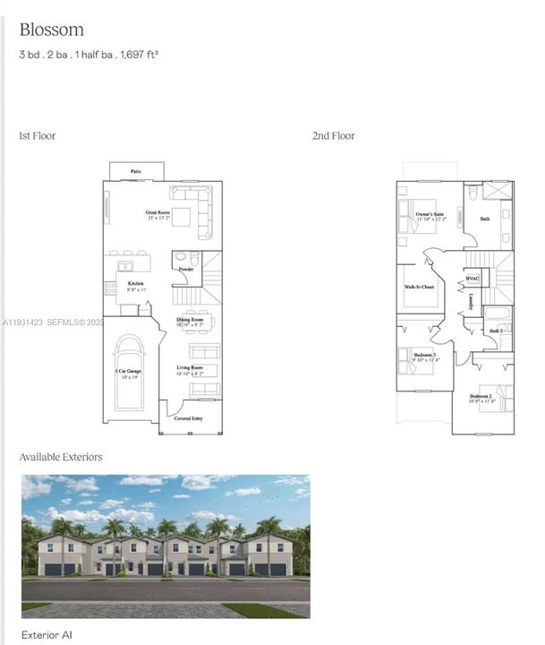 Active With Contract: $3,790 (3 beds, 2 baths, 1697 Square Feet)