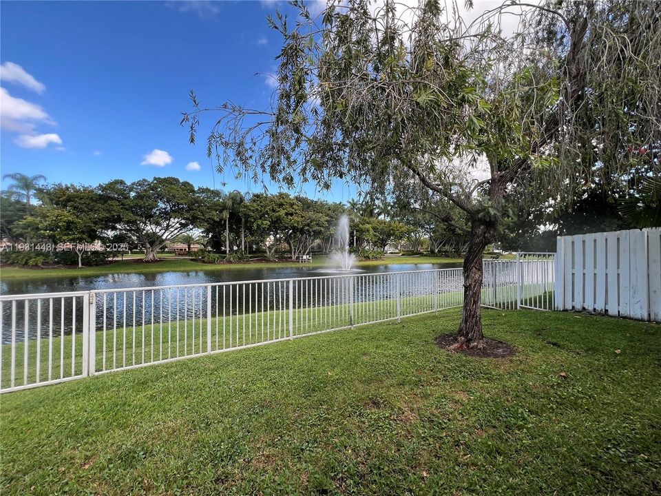 fenced yard waterview