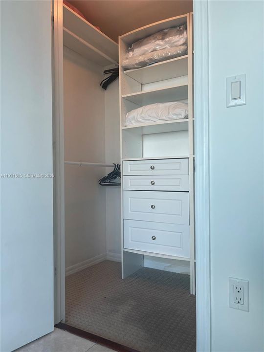 walking closet second bedroom