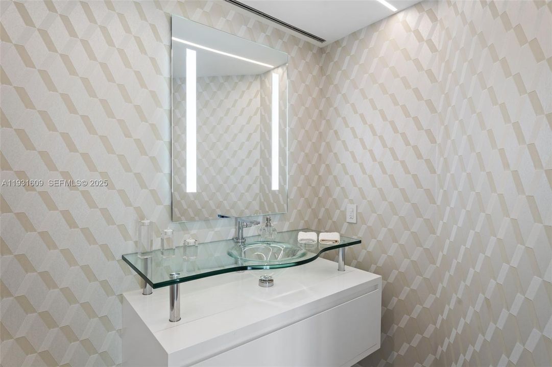 Powder Room adjacent to Gallery