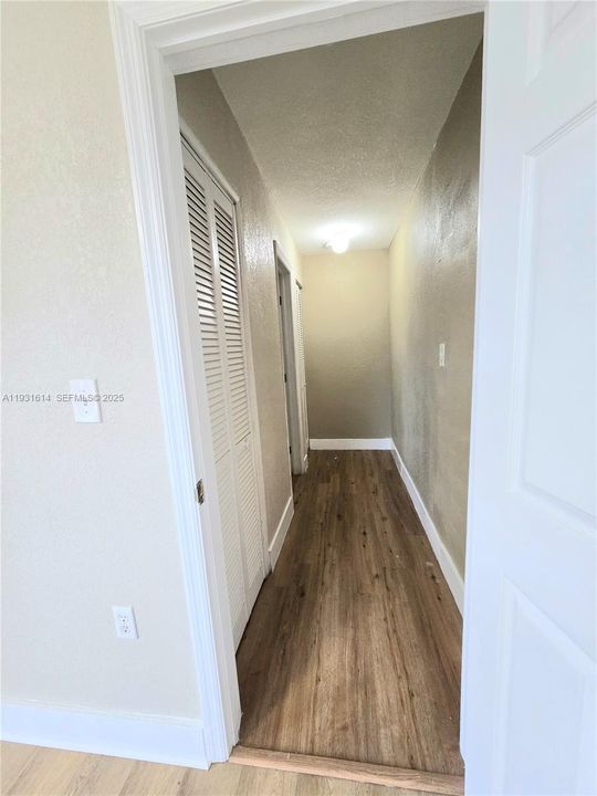 Hallway to bathroom
