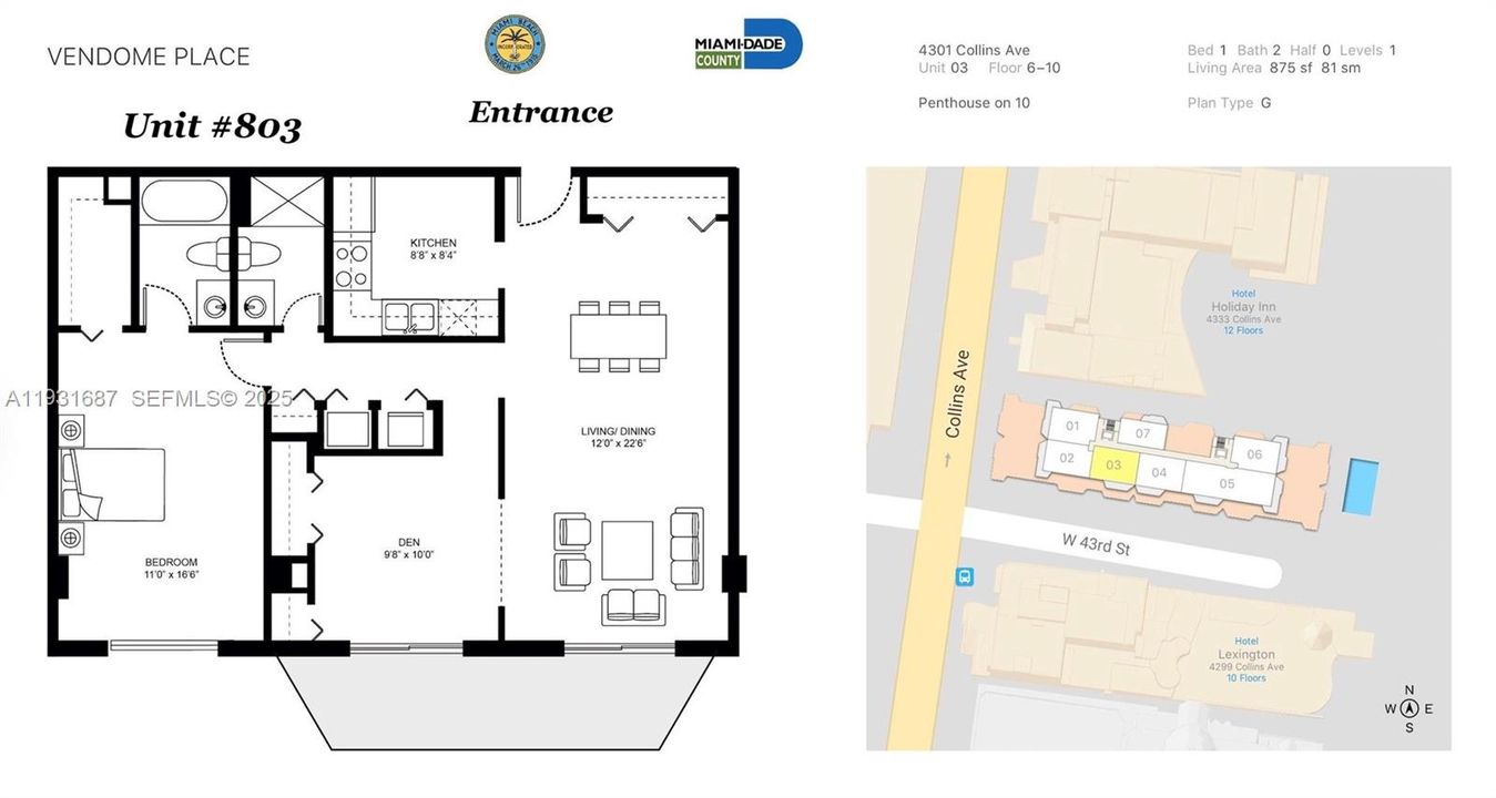 For Sale: $669,000 (2 beds, 2 baths, 874 Square Feet)