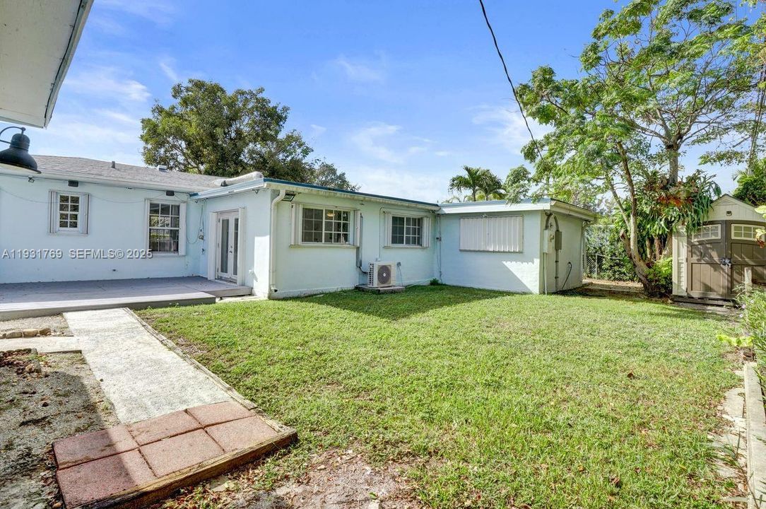 View of rear of home.