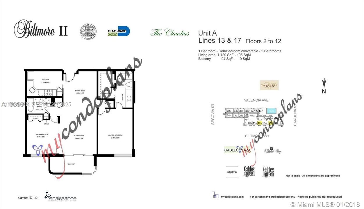 待售: $620,000 (2 贝兹, 2 浴室, 1129 平方英尺)