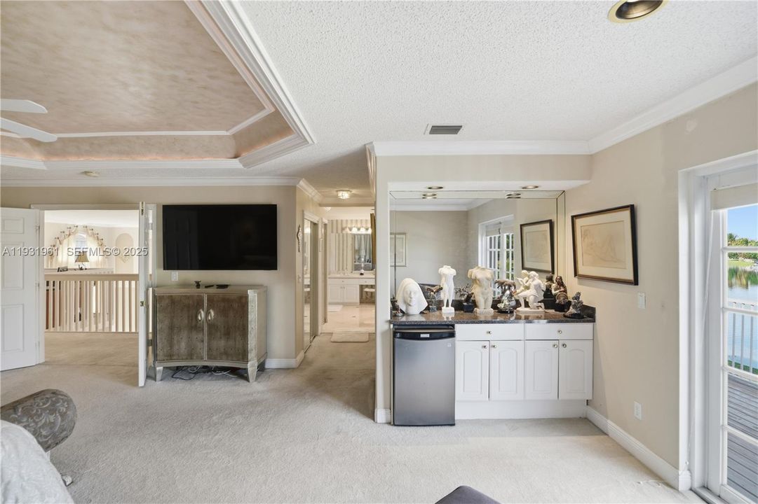 Equipped with a mini refrigerator