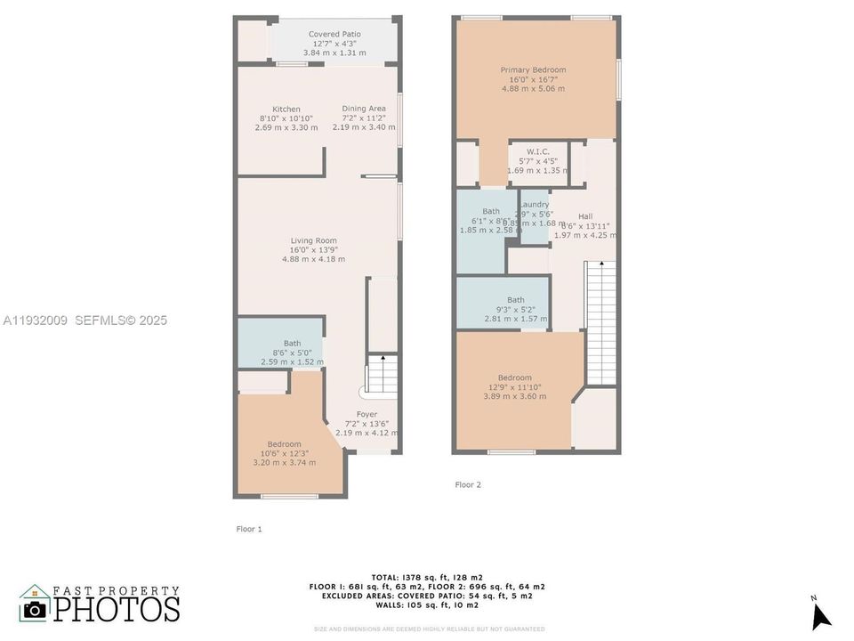 На продажу: $350,000 (3 спален, 3 ванн, 1378 Квадратных фут)