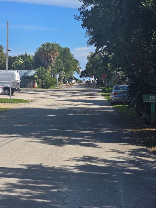 The walk to the beach