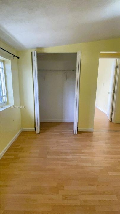 Spacious built-in closet