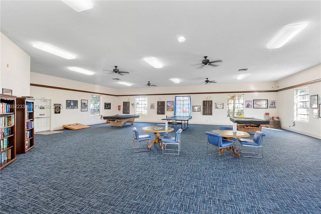 Clubhouse - billiards and ping-pong