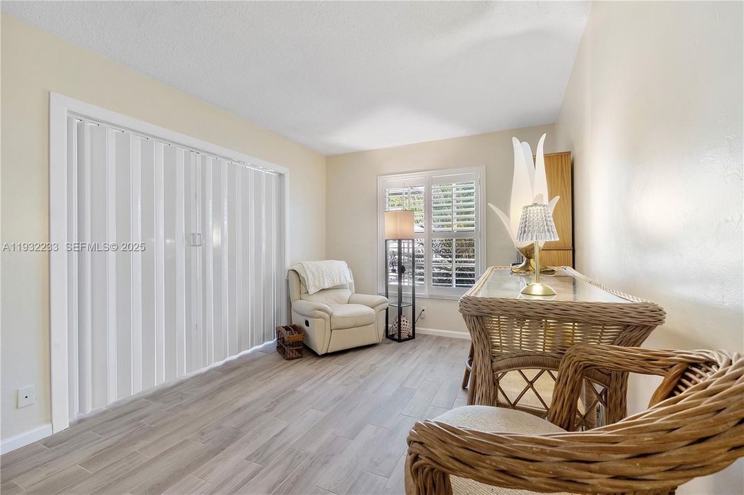 2nd bedroom - pocket doors closed