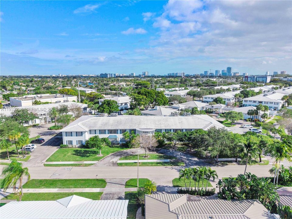 Aerial pic - looking east