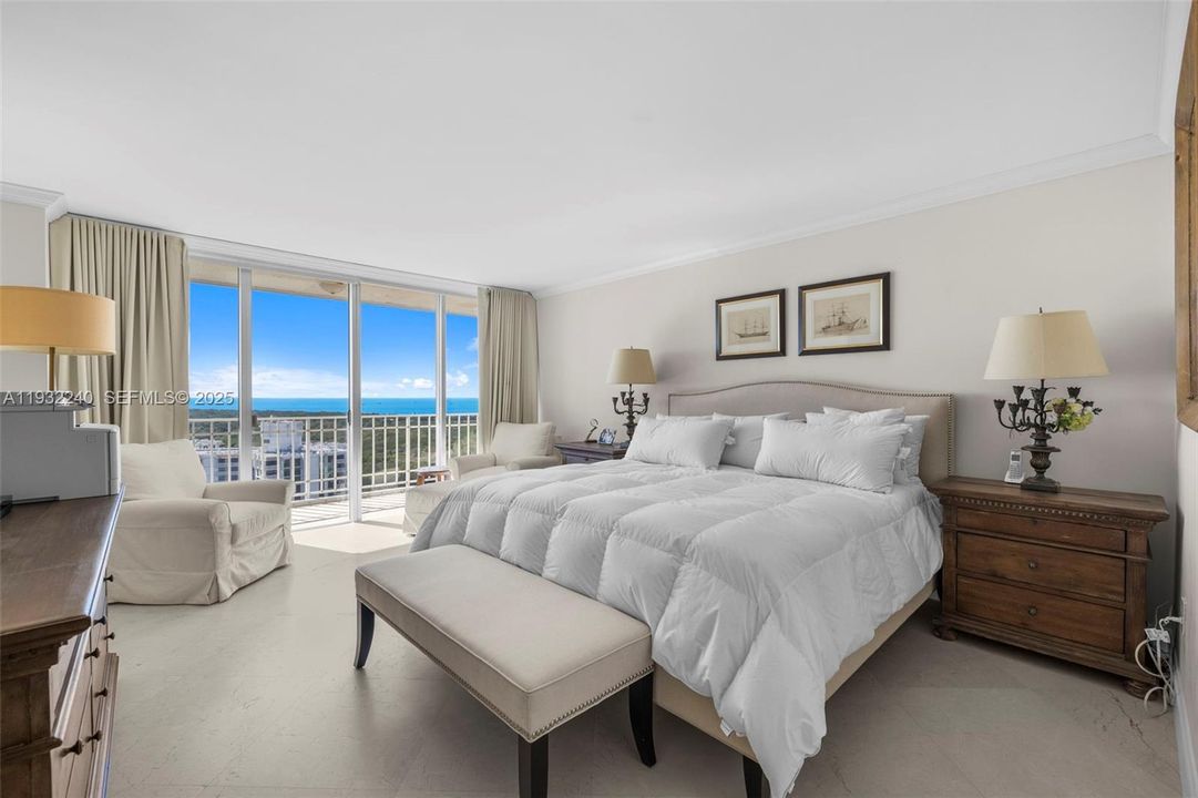 Spacious Master Bedroom w/ balcony and amazing views