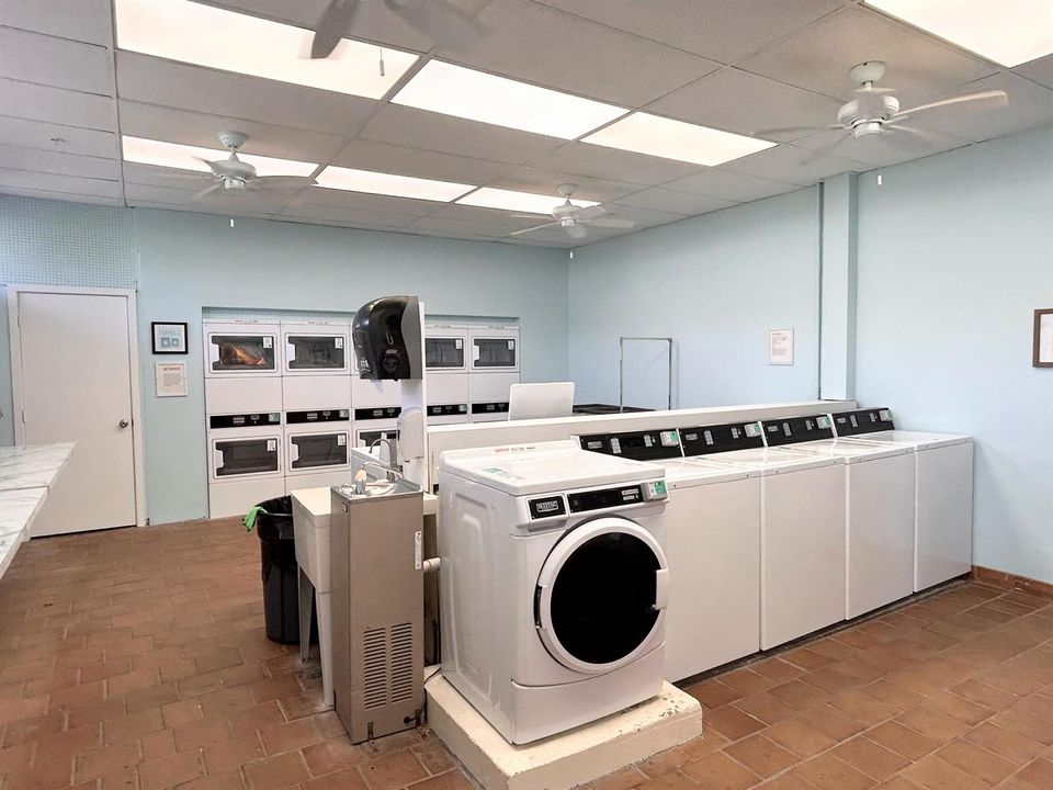 One of 3 community laundries