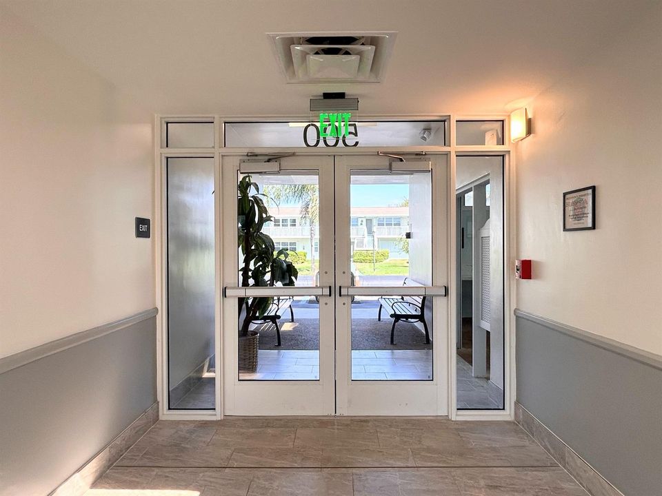 Entrance to the clubhouse