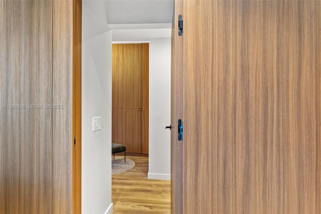 Seamless door to master Bed