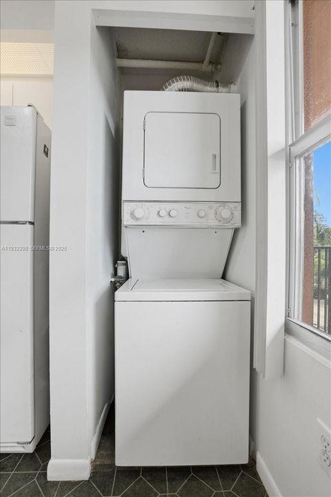 Washer & Dryer inside the unit
