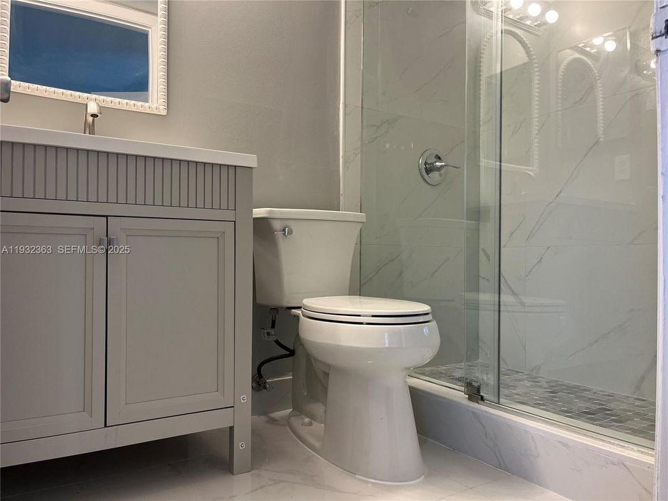 #1 Bathroom with Frameless Glass Door Shower