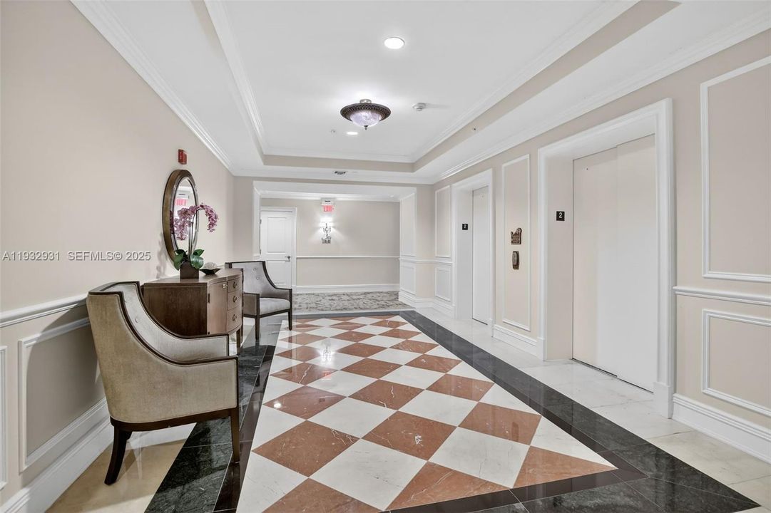 2nd floor, just off the elevator; beautiful in every detail!