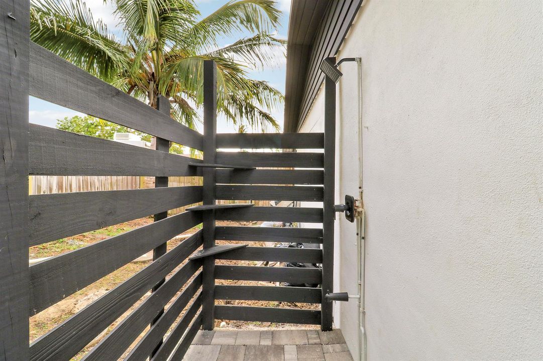 Outside shower