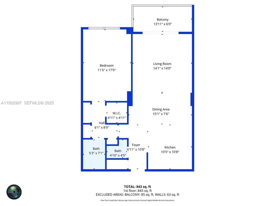В аренду: $2,200 (1 спален, 1 ванн, 1066 Квадратных фут)