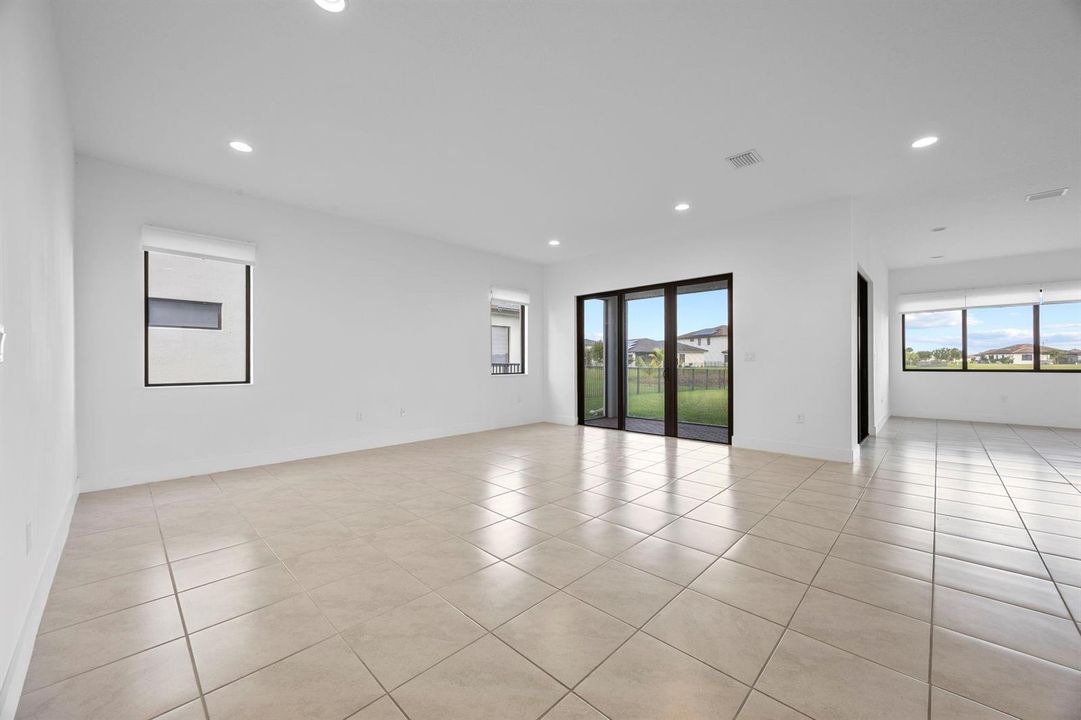 Living area featuring tile throughout.