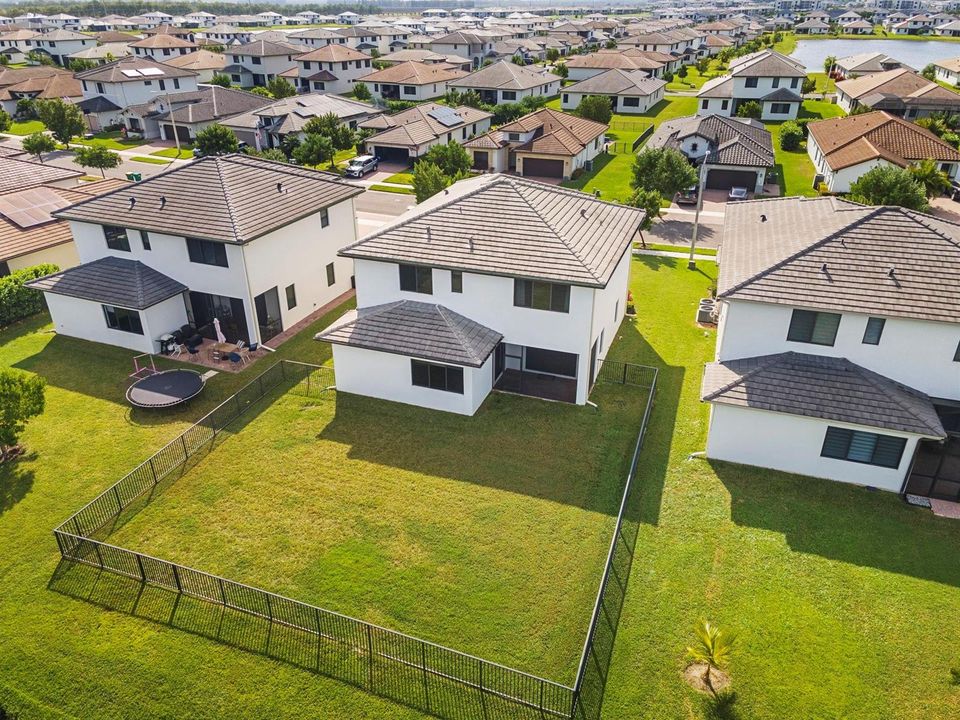Aerial view of back of home.