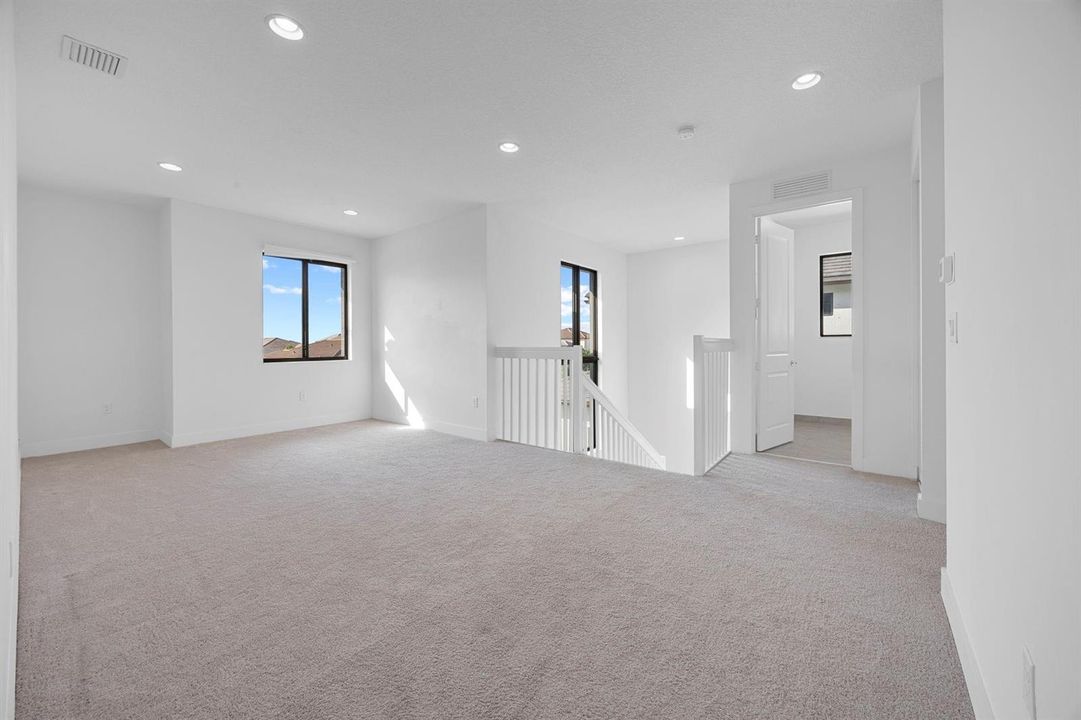 Versatile loft area on second floor.