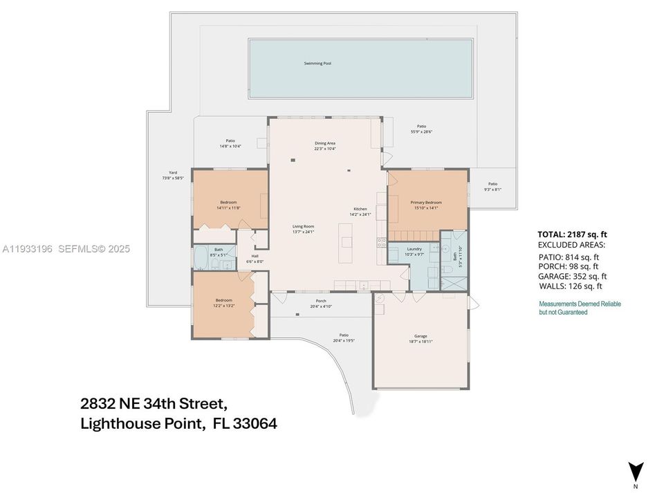 На продажу: $1,250,000 (3 спален, 2 ванн, 1824 Квадратных фут)