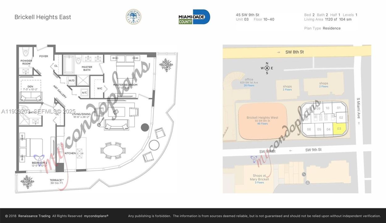 For Rent: $6,200 (2 beds, 2 baths, 1121 Square Feet)