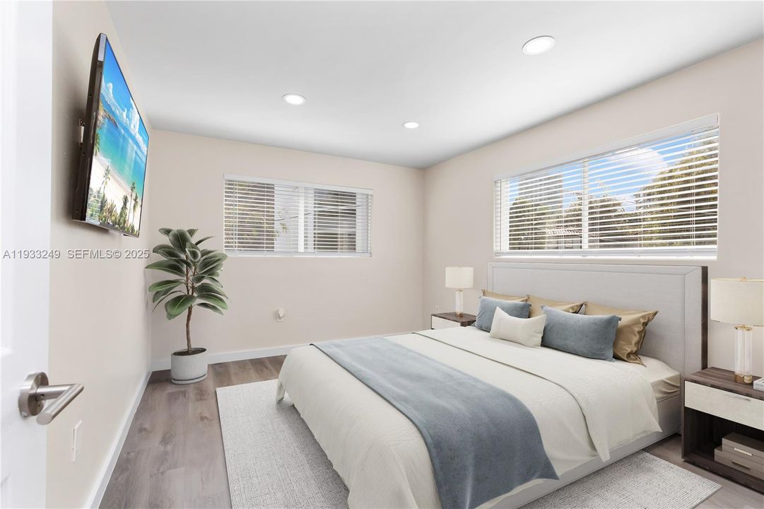 Virtually Staged Bedroom