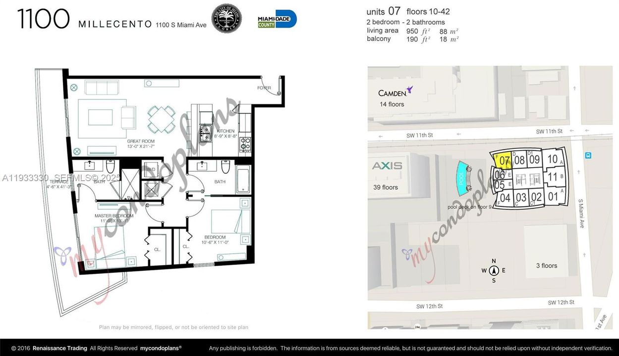 待售: $700,000 (2 贝兹, 2 浴室, 910 平方英尺)