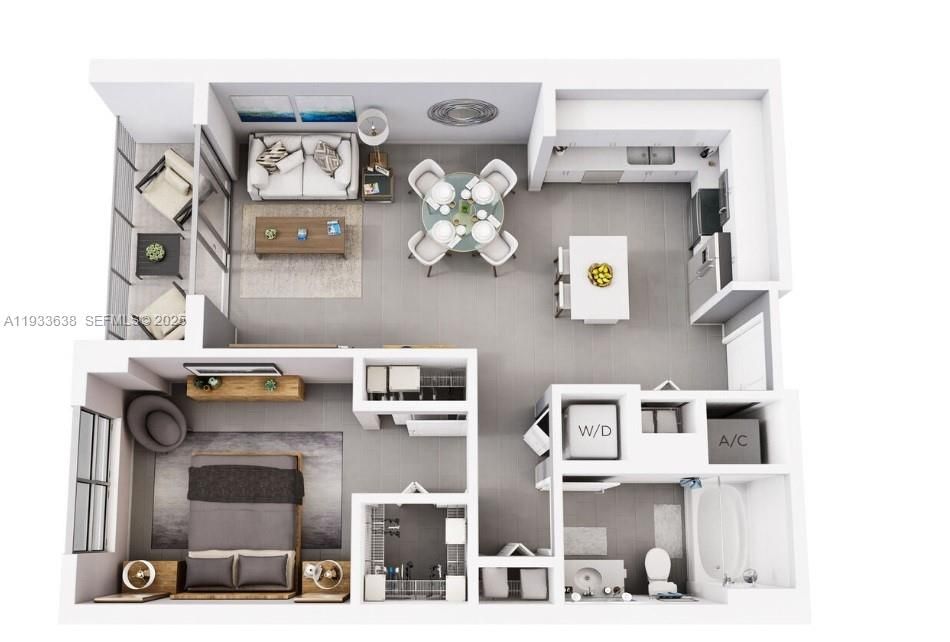 For Rent: $2,290 (1 beds, 1 baths, 672 Square Feet)