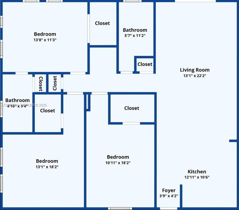 В аренду: $2,500 (3 спален, 2 ванн, 1323 Квадратных фут)