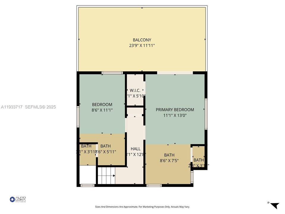 For Rent: $11,500 (3 beds, 3 baths, 2206 Square Feet)