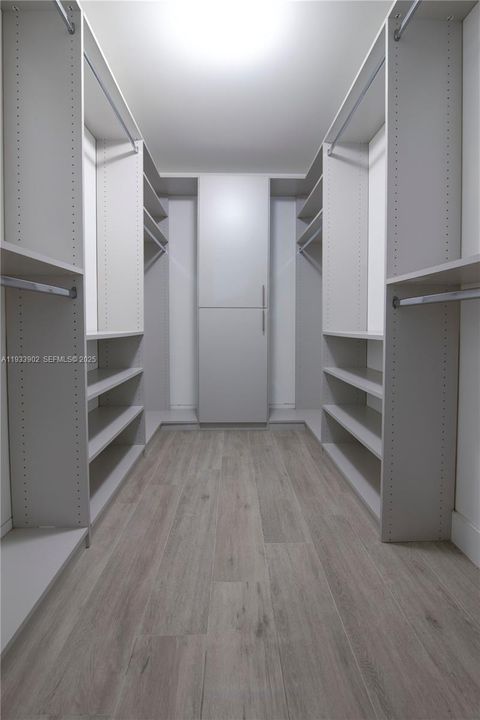 Master bedroom walk-in closet