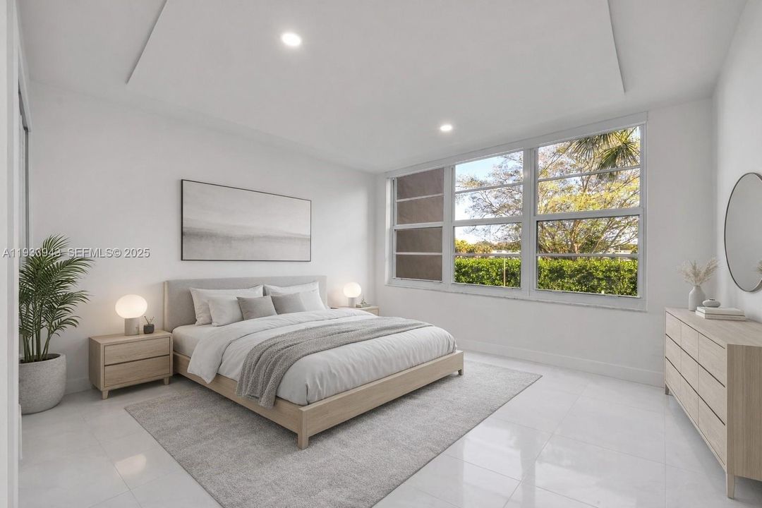 Bright and spacious second bedroom.