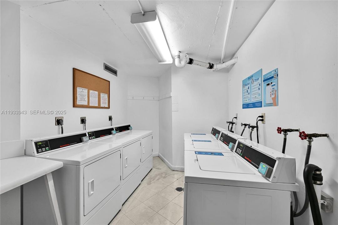 Convenient community laundry room on the same floor.