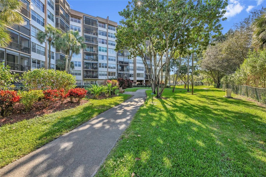 Enjoy the lush landscaping