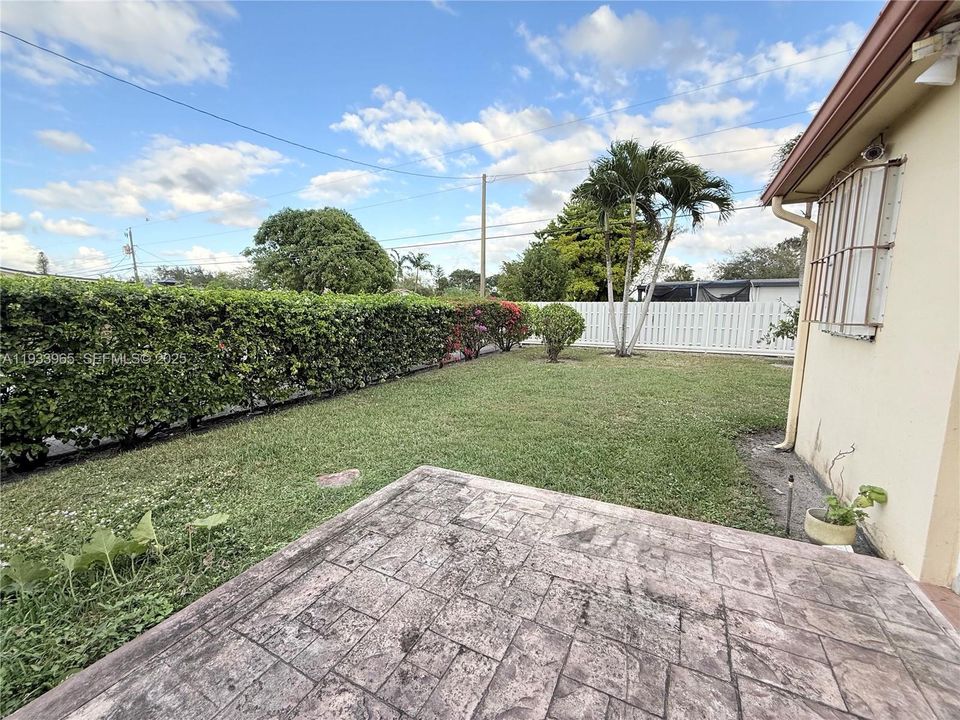 Yard from Carport side